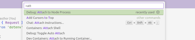 vscode attach debugger
